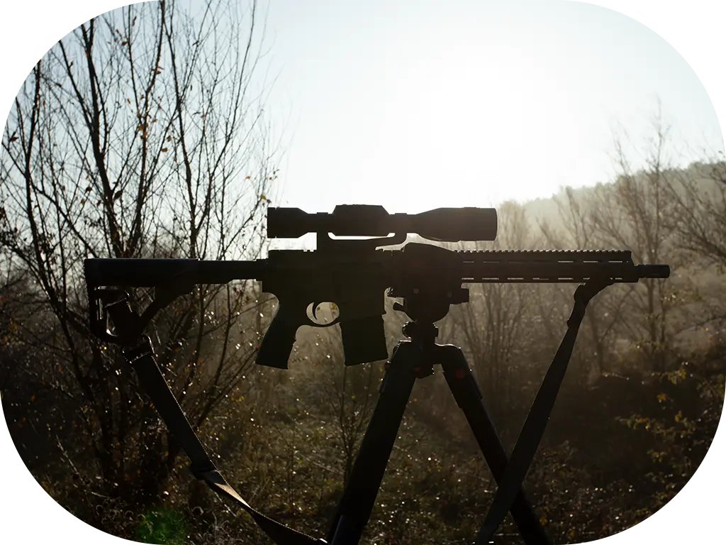 ATN X-Sight 5 digital day/night scope mounted on a rifle's Picatinny rail, shown in side profile