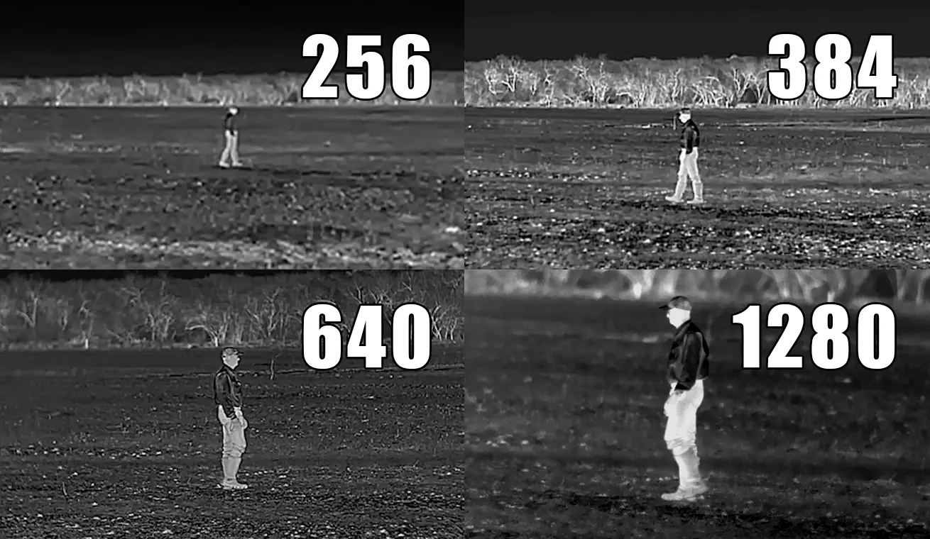 Thermal Image Comparison with different thermal sensors