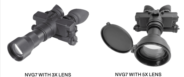 NVG-7 interchangeable lens options
