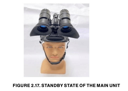 Standby state of the main unit