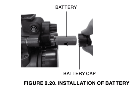 Installation of battery
