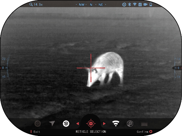Reticle Style adjustment