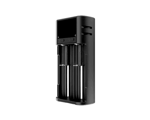 18650 2-Bay USB Portable Li-ion Battery Charger with LCD Display